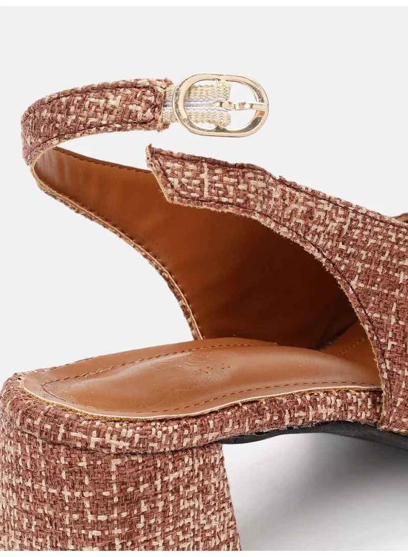 ZORIWORLD Brown Zoriworld Jane Brown Heels 2.5 Heel Rubber Sole for Women | Best Price UAE